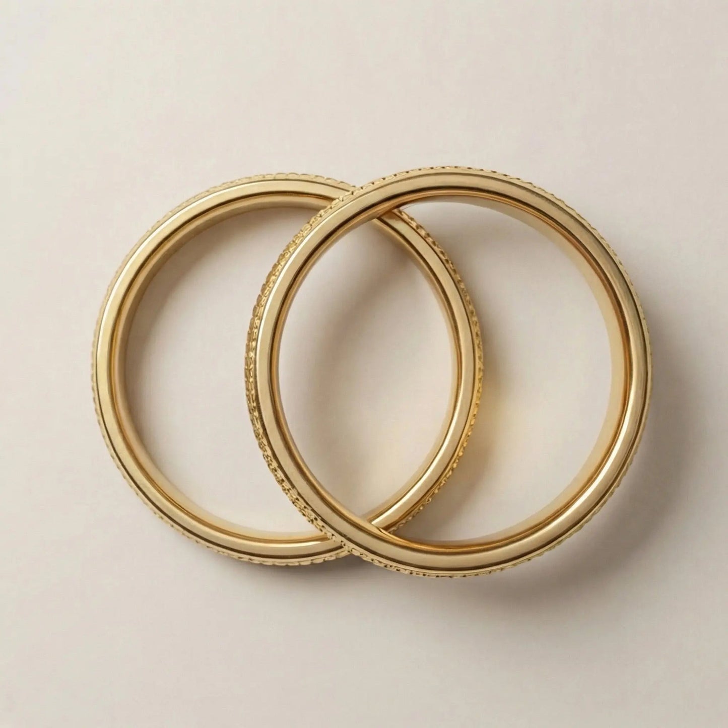 5mm Gold Wedding Band – Faceted Milgrain – 9ct/14ct/18ct Gold