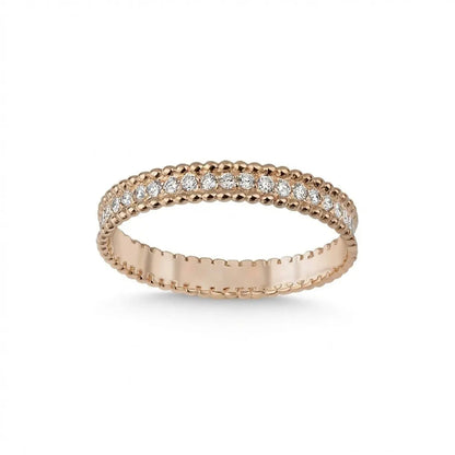 14ct/14K Gold Natural Diamond Ring – Classic Pavé Diamond