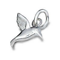 Hummingbird Silver Charm