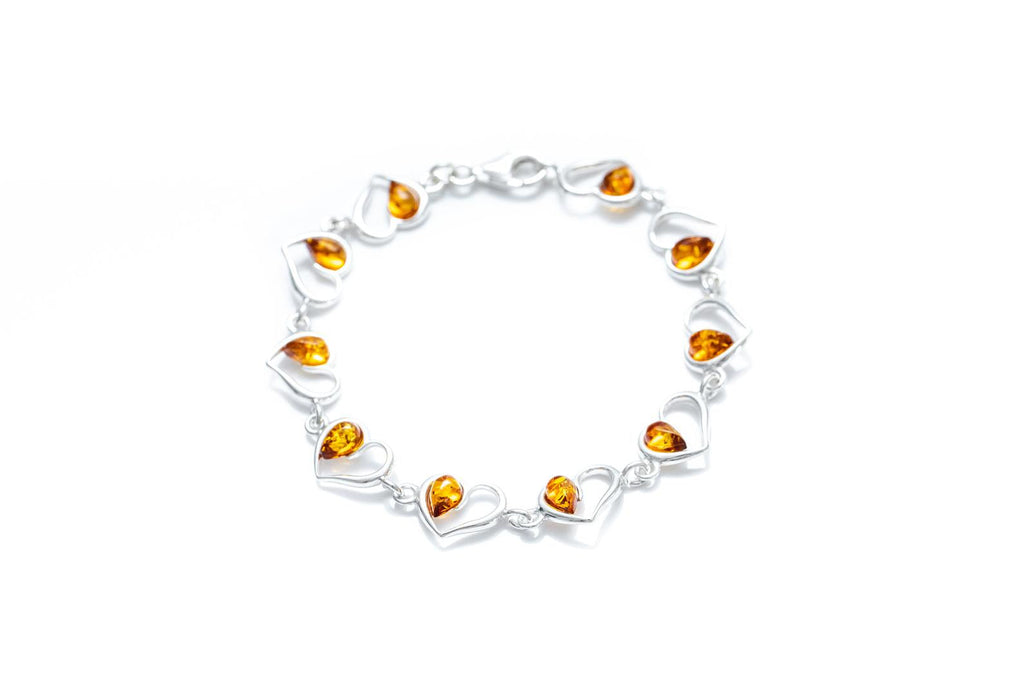 Bracelet Cœur en Ambre