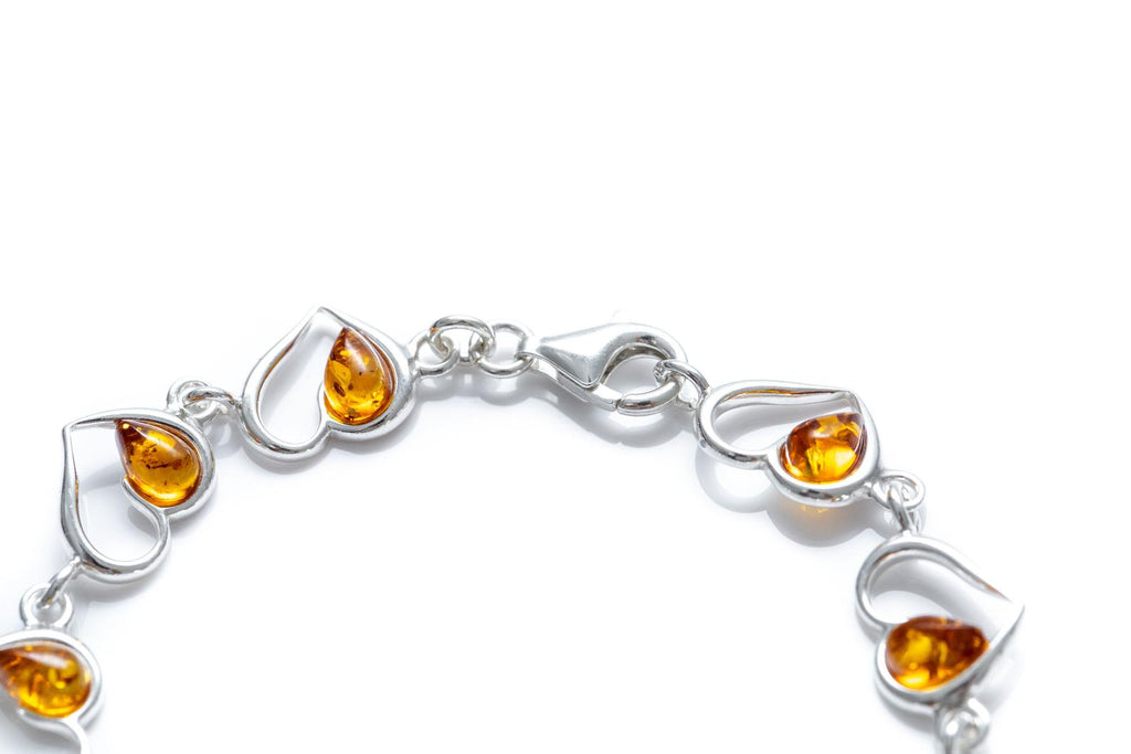 Bracelet Cœur en Ambre