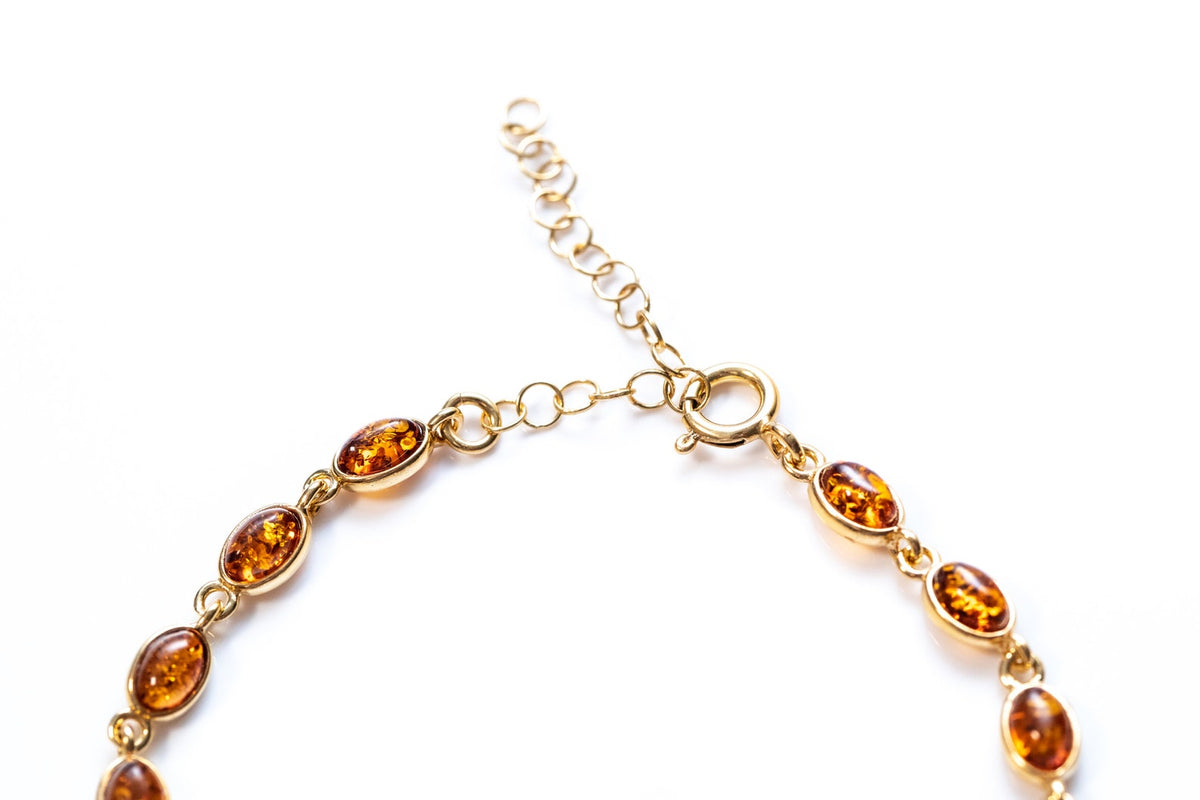 Bracelet ovale délicat plaqué or