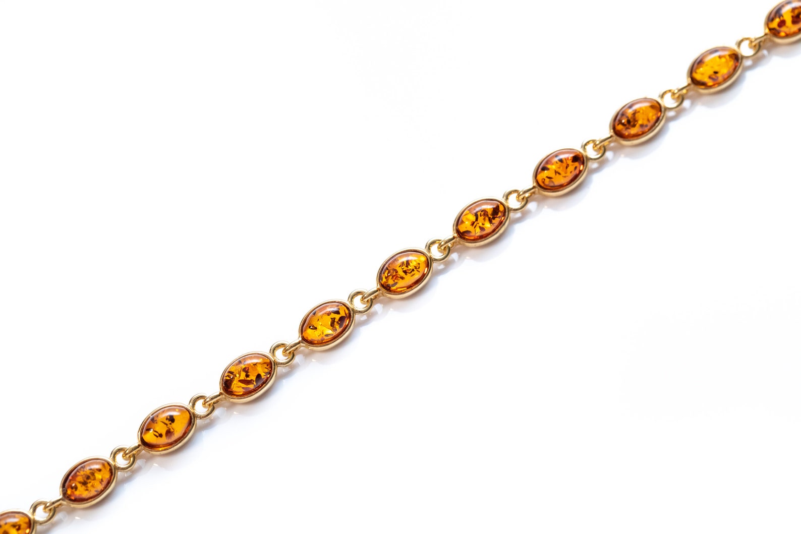 Bracelet ovale délicat plaqué or