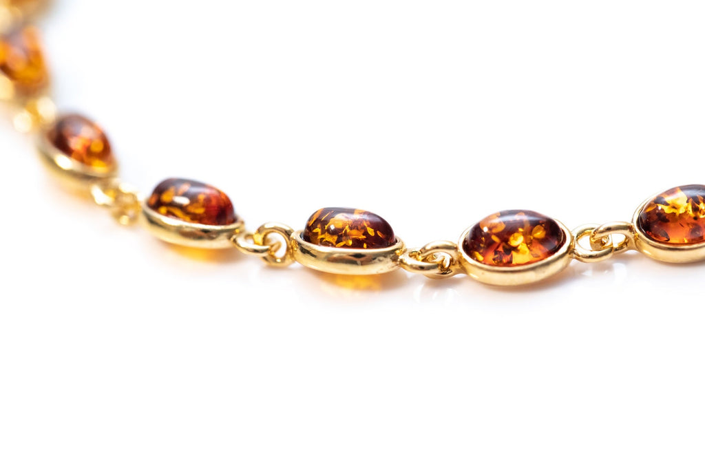 Bracelet ovale délicat plaqué or