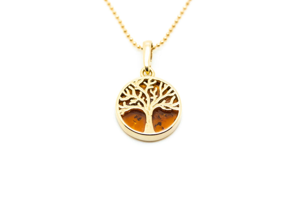 Pendentif mini Arbre de Vie plaqué or