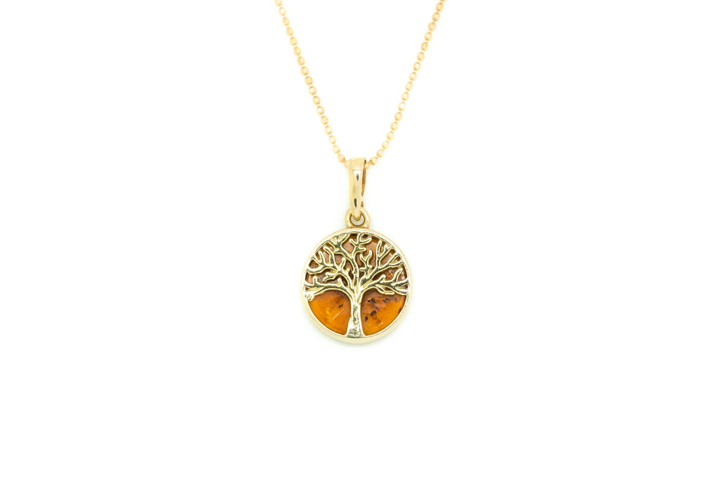Pendentif mini Arbre de Vie plaqué or