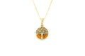 Pendentif mini Arbre de Vie plaqué or