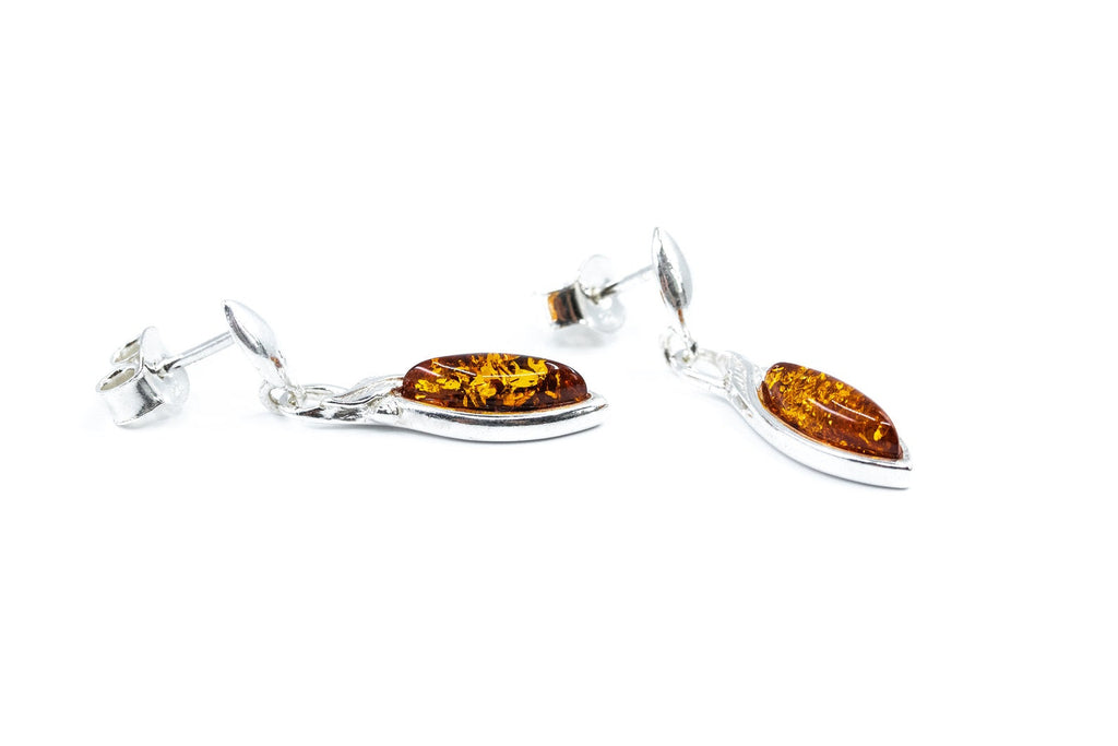 Boucles d'oreilles pendantes marquise délicates