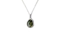 Pendentif Collier ELEMENT Ambre Vert