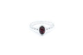 Bague empilable bulles ambre cerise