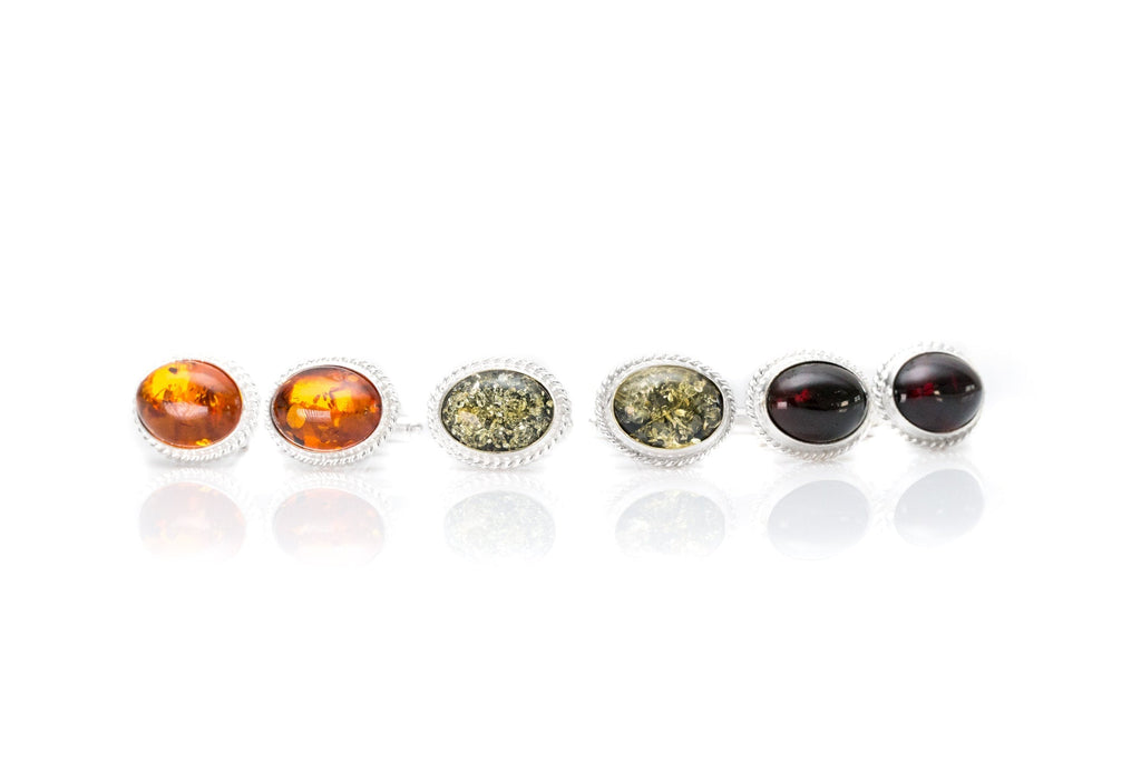 Quintessence Statement Red Amber Cufflinks