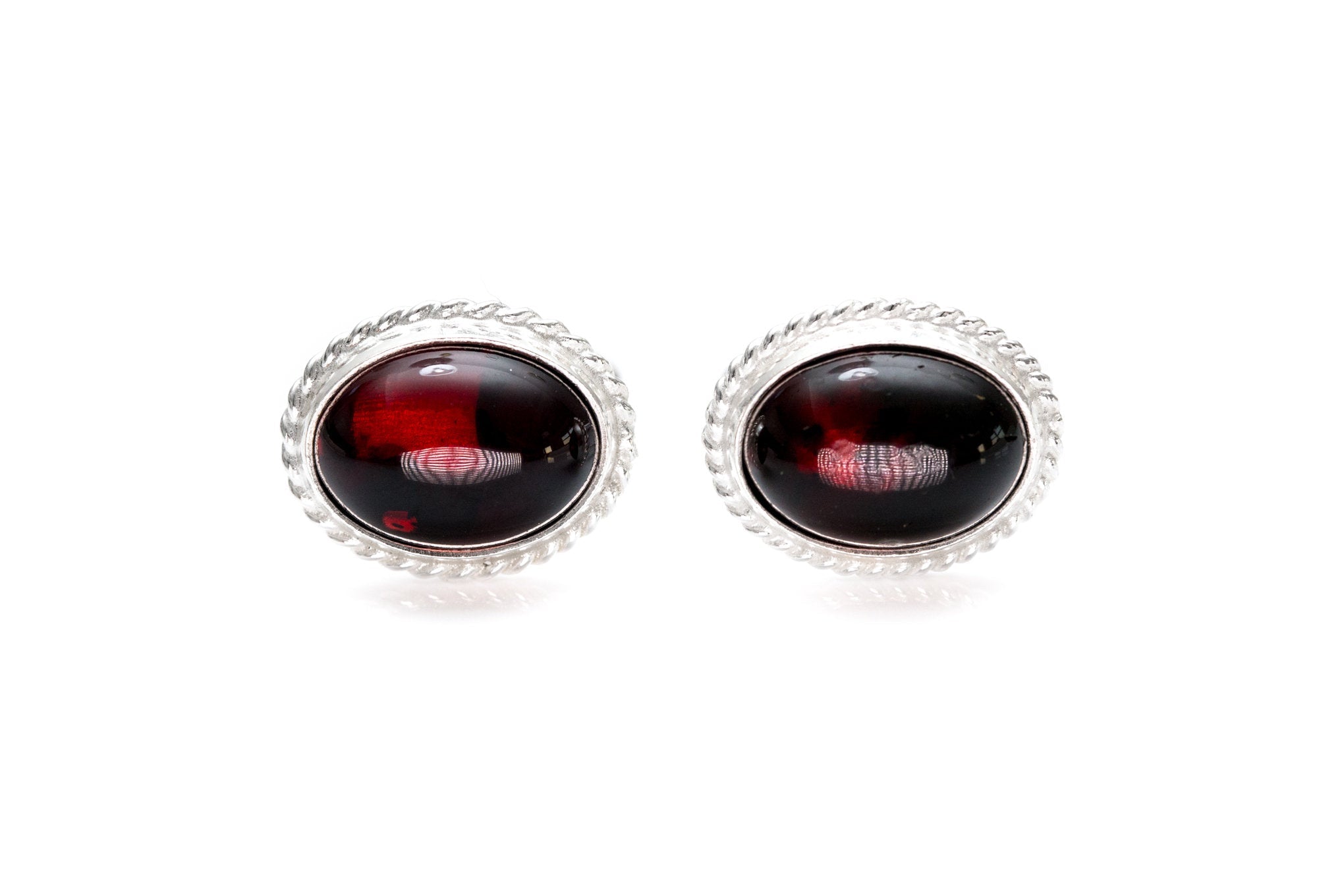 Quintessence Statement Red Amber Cufflinks