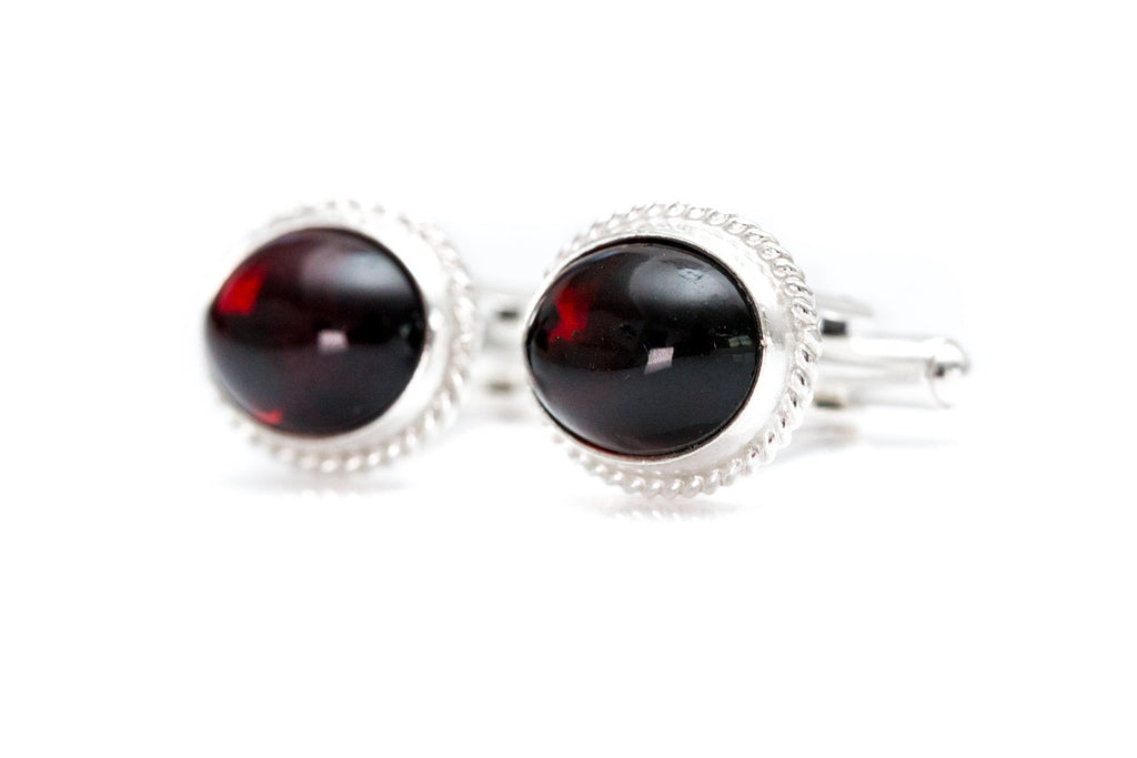 Quintessence Statement Red Amber Cufflinks