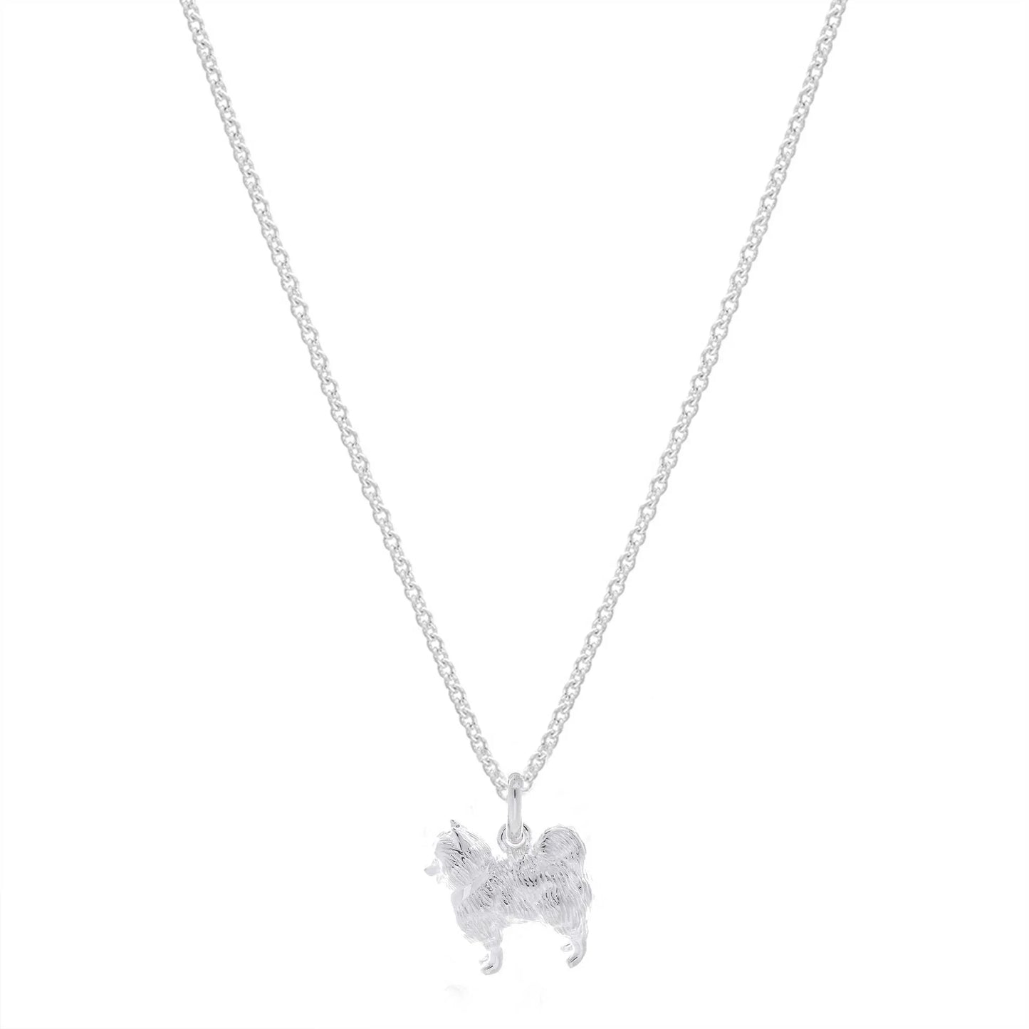 Pomeranian Silver Dog Charm