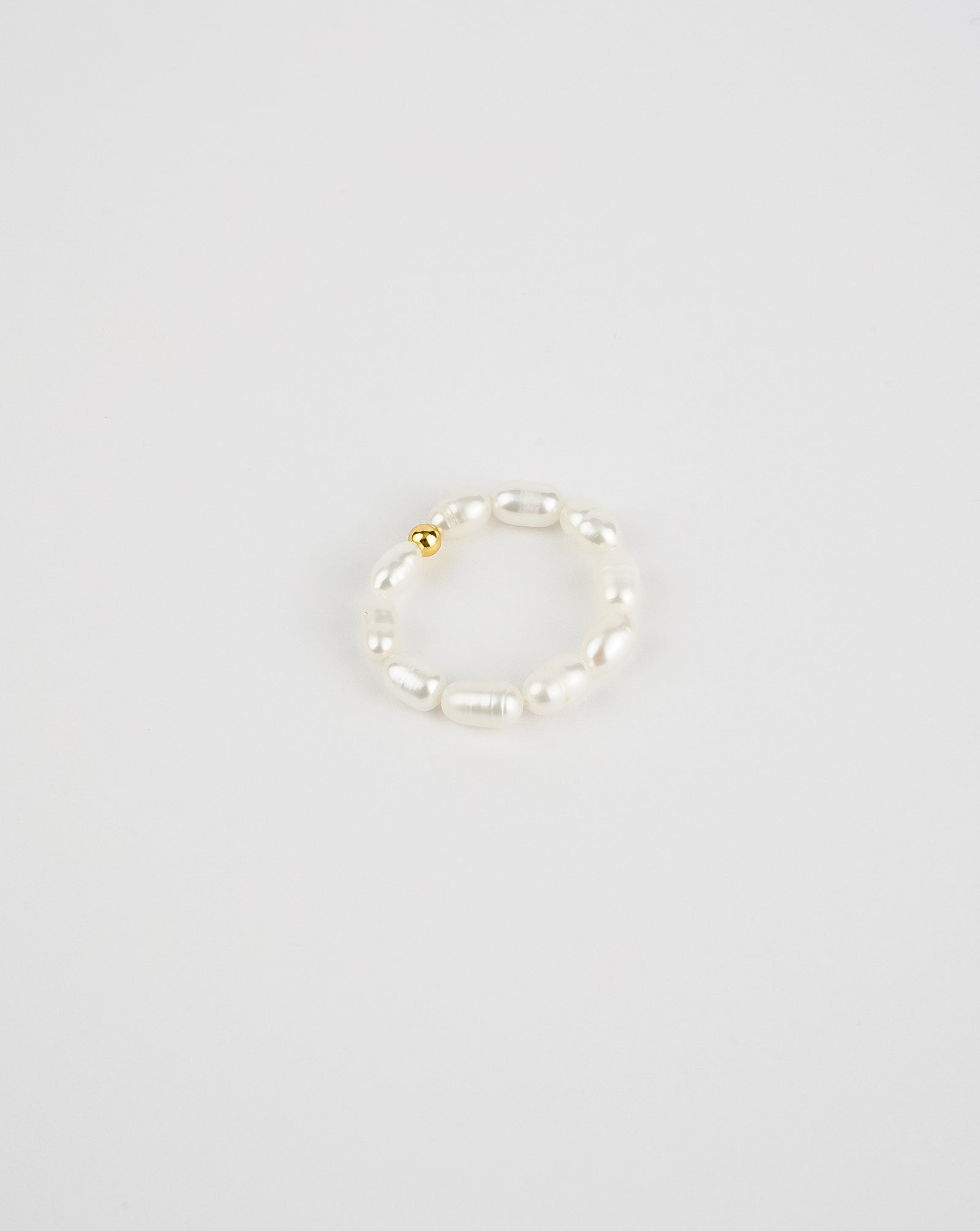 Bague perles et billes