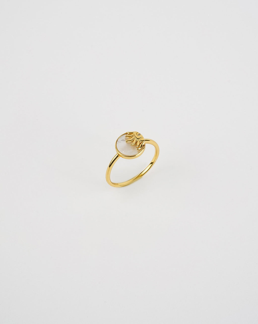 Sun Mother of Pearl Ring