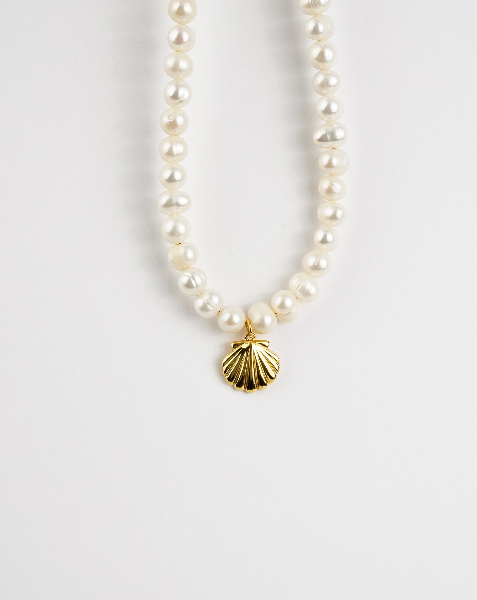 Sea Shell Pearl Necklace