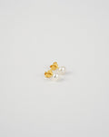 Boucles d'oreilles clous bouton en perles d'eau douce