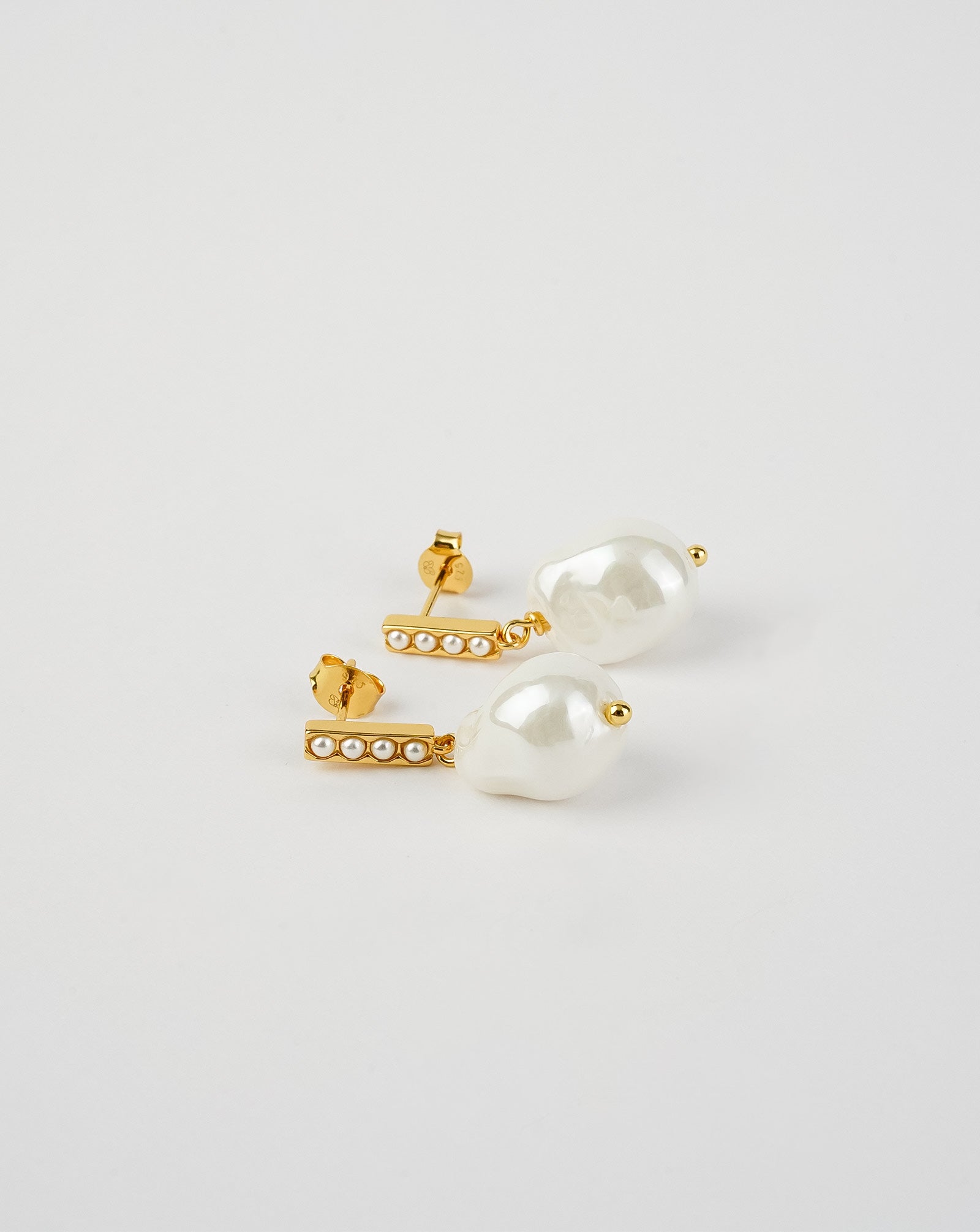 Boucles d'oreilles perles baroques