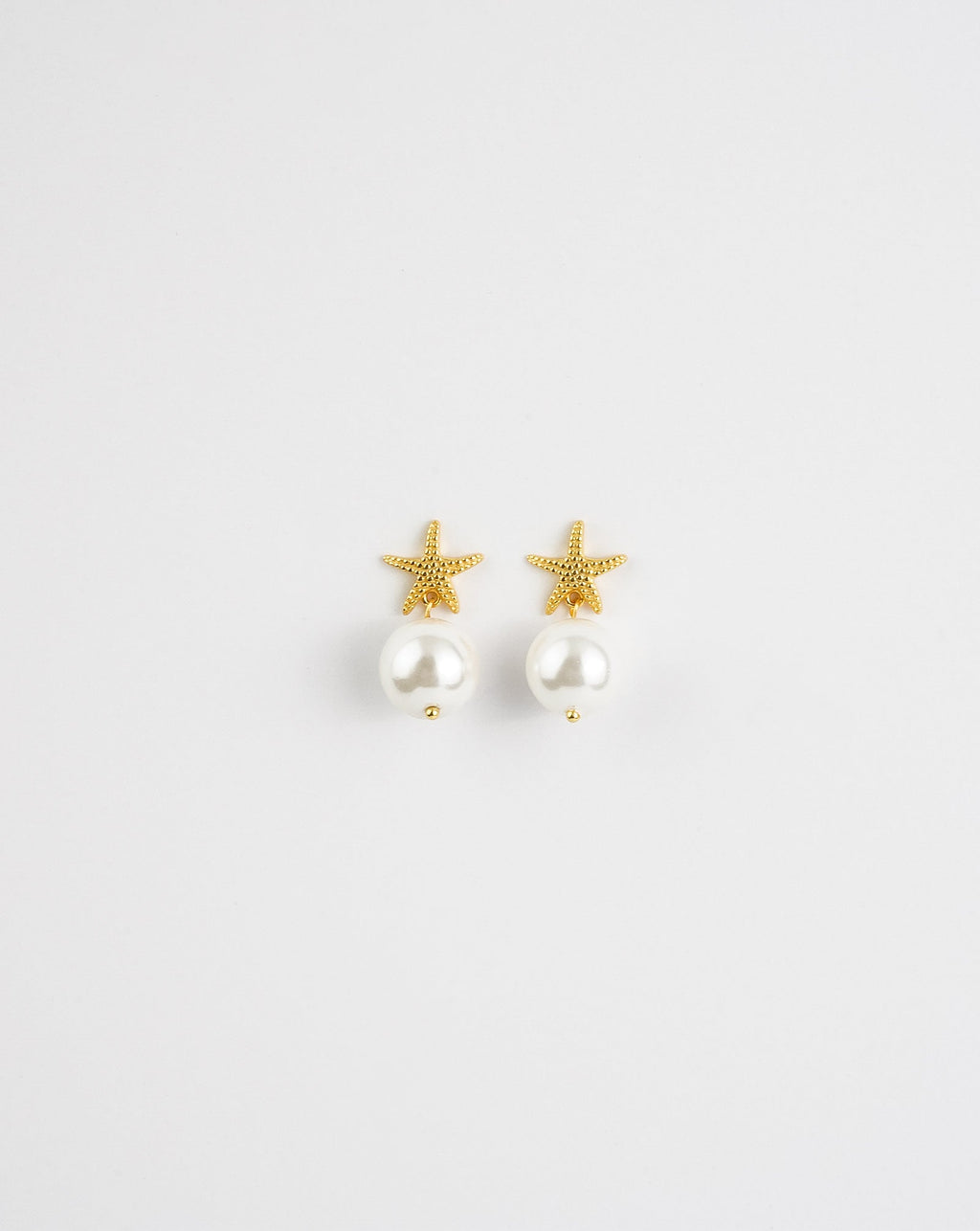 Boucles d'oreilles perles étoile de mer