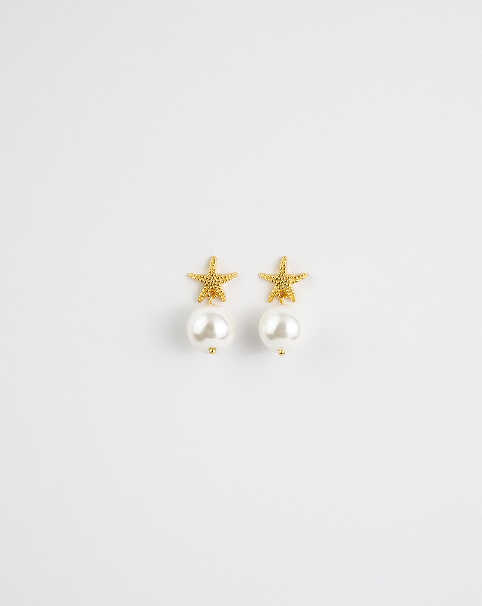 Boucles d'oreilles perles étoile de mer