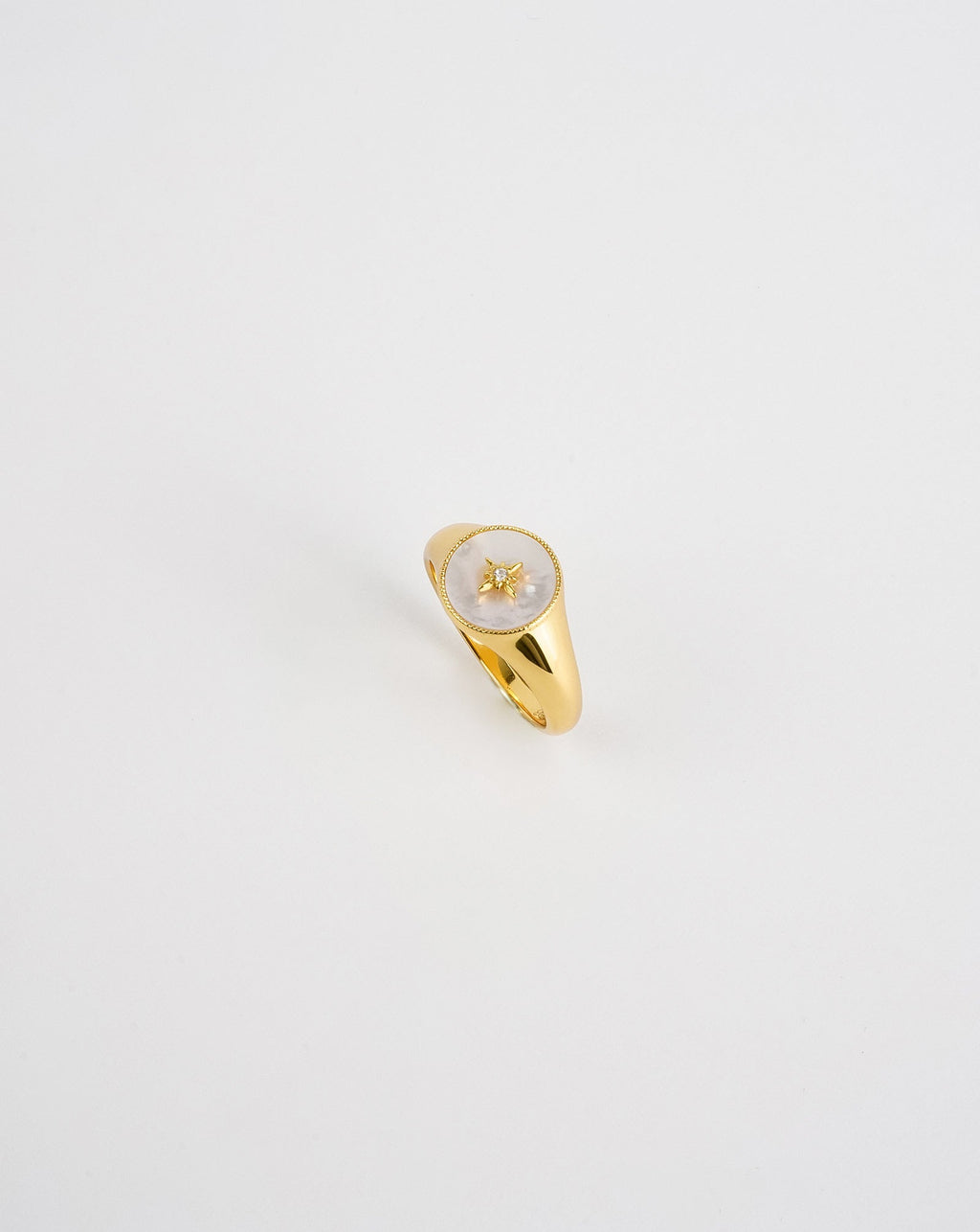 Bague étoile en nacre