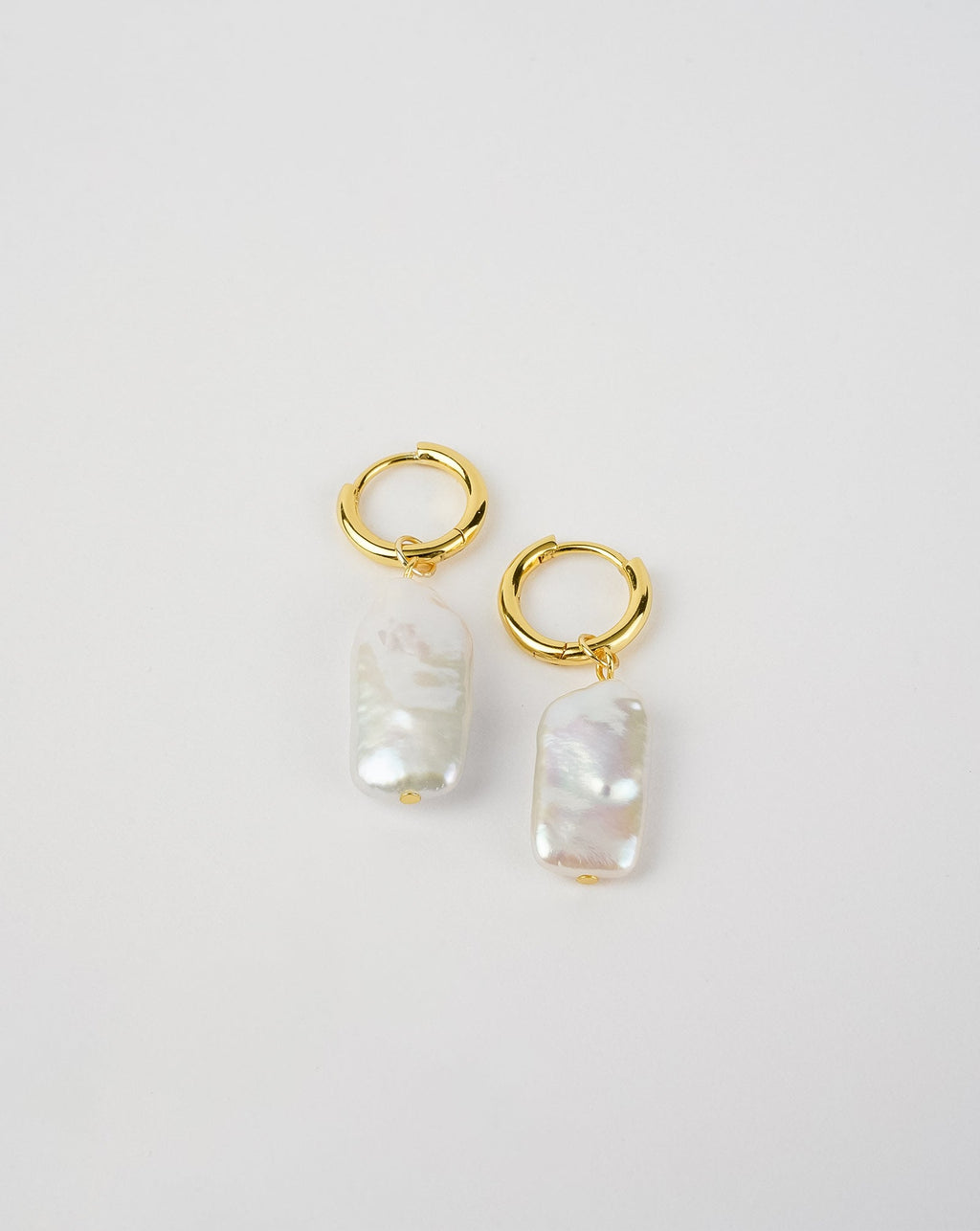 Boucles d'oreilles perles lien rectangle