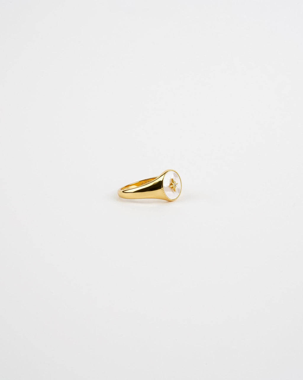 Bague étoile en nacre