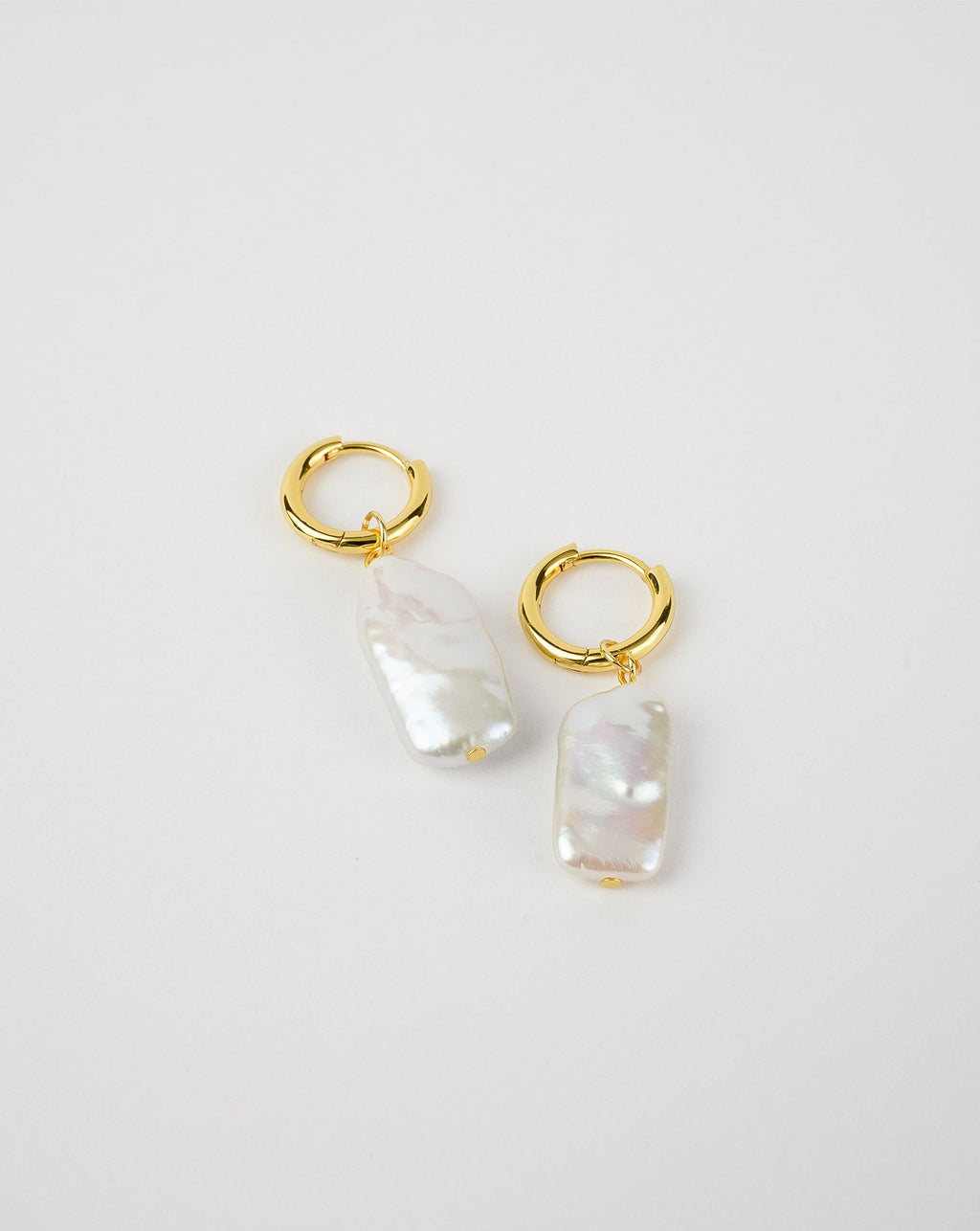 Boucles d'oreilles perles lien rectangle