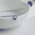 Birthstone & Initial Letter Personalised Charm Bracelet