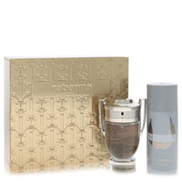 Invictus Gift Set by Paco Rabanne - 3.4 oz (100 ml) Eau de Toilette + 5.1 oz (145 ml) Deodorant