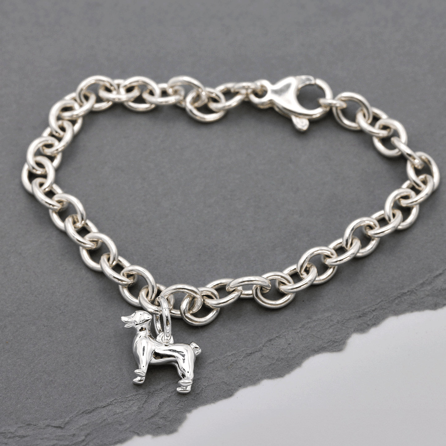 Jack Russell Terrier Silver Dog Charm