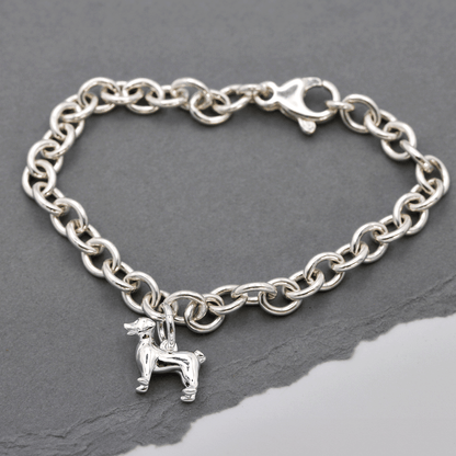 Jack Russell Terrier Silver Dog Charm