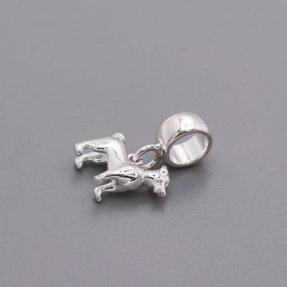 Jack Russell Terrier Silver Dog Charm