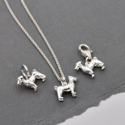 Jack Russell Terrier Silver Dog Charm