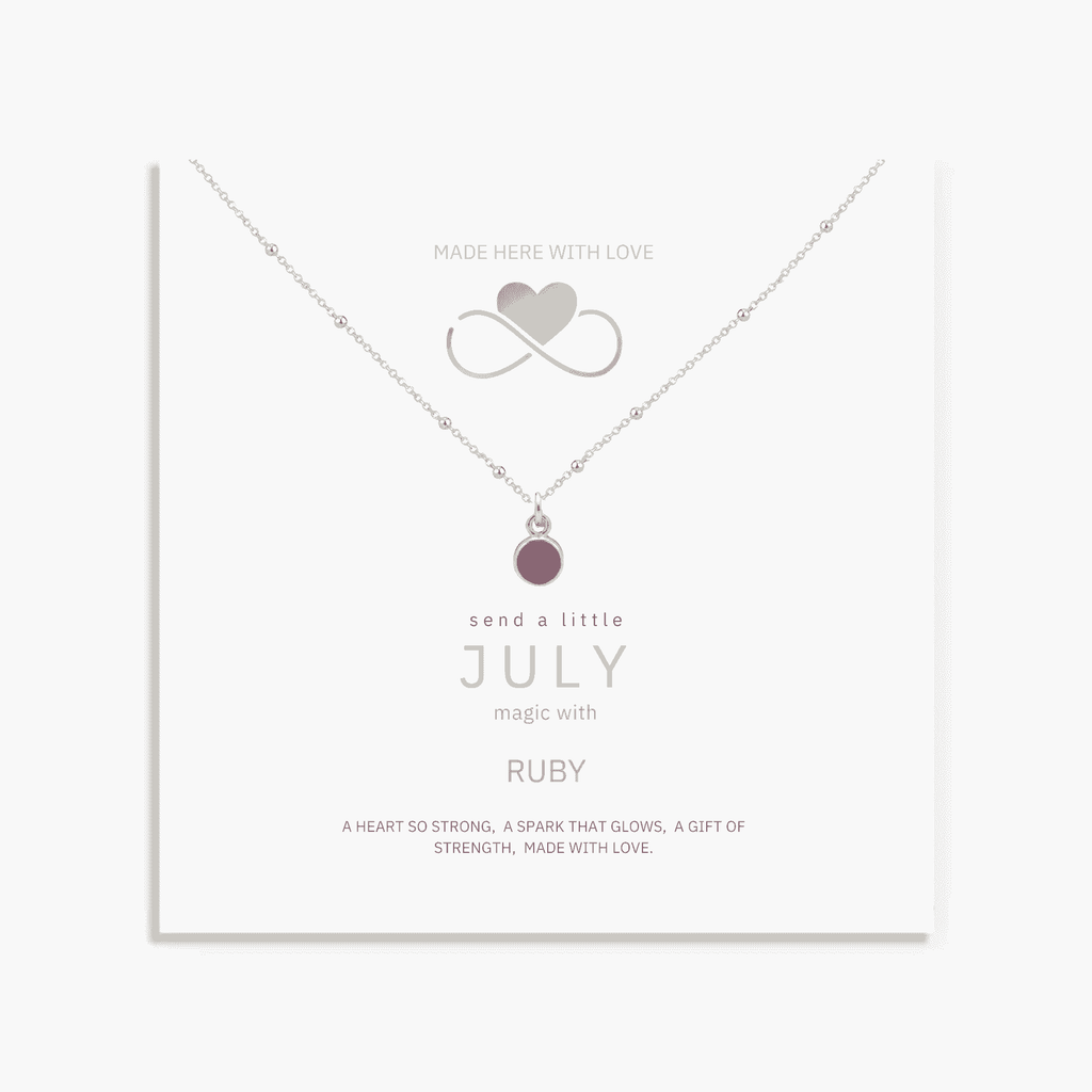 Ruby Birthstone Necklace