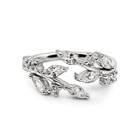 Adjustable Leaf Ring in Sterling Silver - SJR London Timepiece