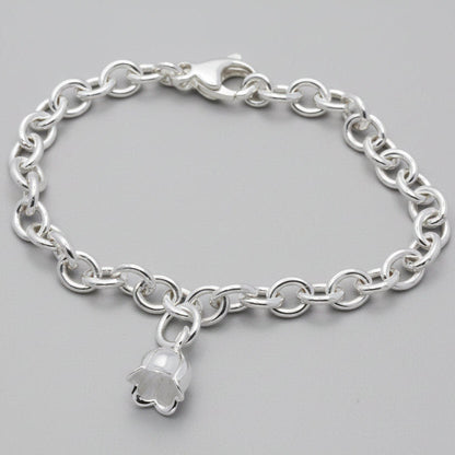Lily Of The Valley Flower Silver Charm