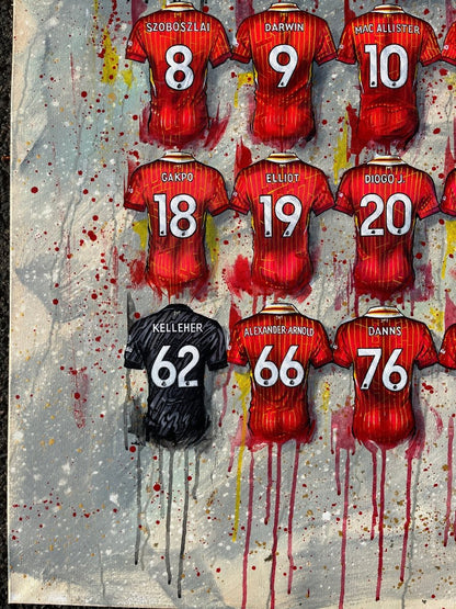 Liverpool 24/25 Champions - Framed A3