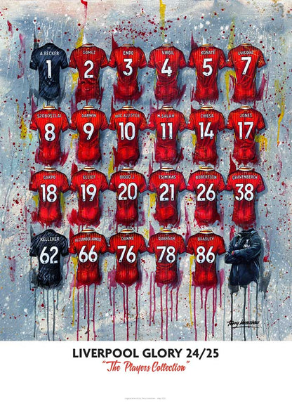 Liverpool 24/25 A2 Limited Edition Print – Reds Shirt Art