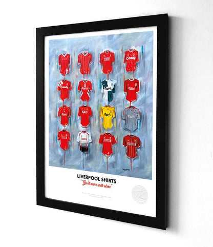 Liverpool FC A3 Framed Print – Iconic Reds Shirt Wall Art