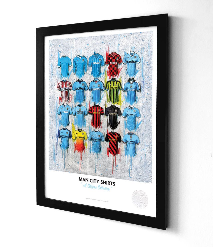 Man City 2022 A3 Print – City Shirt Wall Art