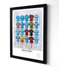 Man City 2022 A3 Print – City Shirt Wall Art