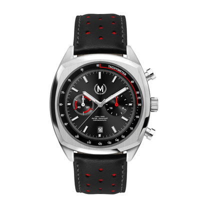 Classic Driver Chronograph, Black And Red Strap (PRE-ORDER NOW) - SJR London Timepiece