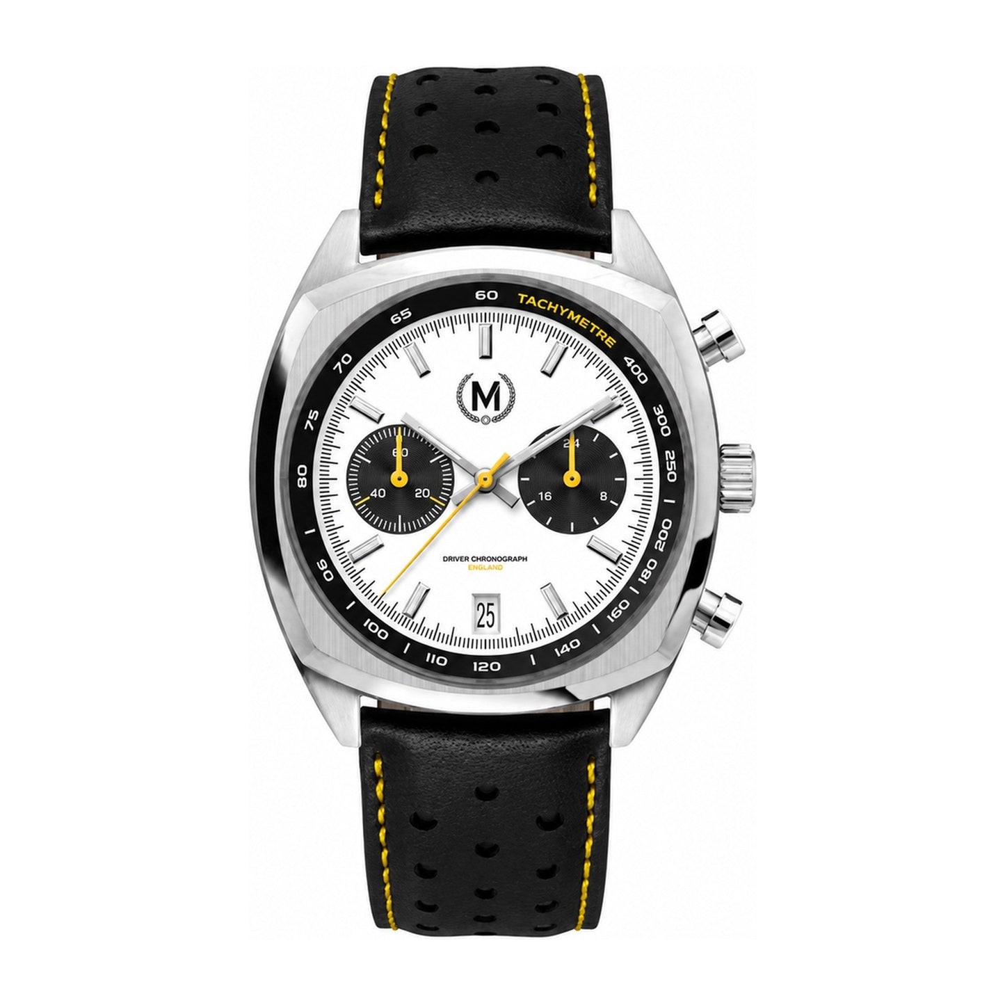 Driver Chronograph MKII Meca-Quartz, Panda - SJR London Timepiece