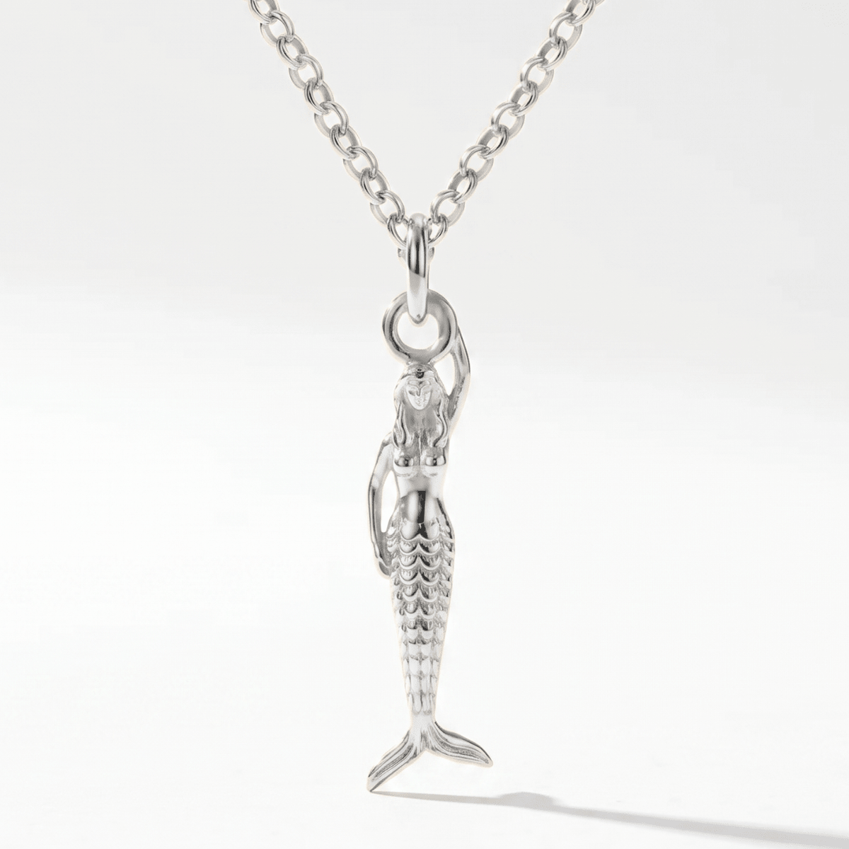 Maxi Mermaid Silver Necklace - Zennor