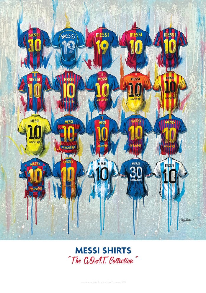 Messi - A Goat Collection A2 Signed Limited Edition Prints