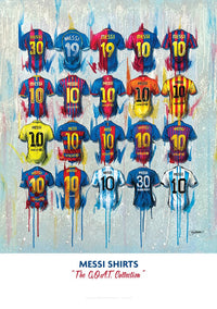 Messi - A Goat Collection A2 Signed Limited Edition Prints