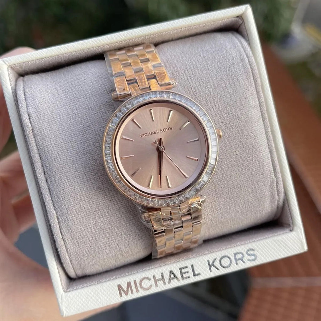 Montre Rose Or Femme Michael Kors MK3366 Mini Darci
