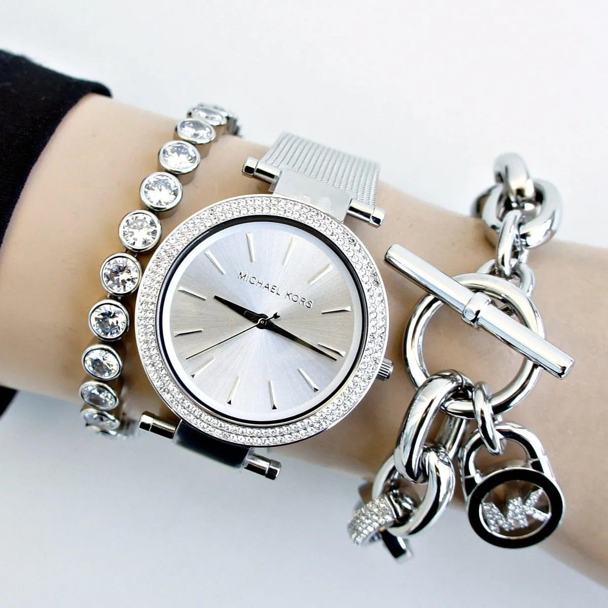 Michael Kors MK3367 Mini Darci Women's Silver Mesh Watch - SJR London Timepiece